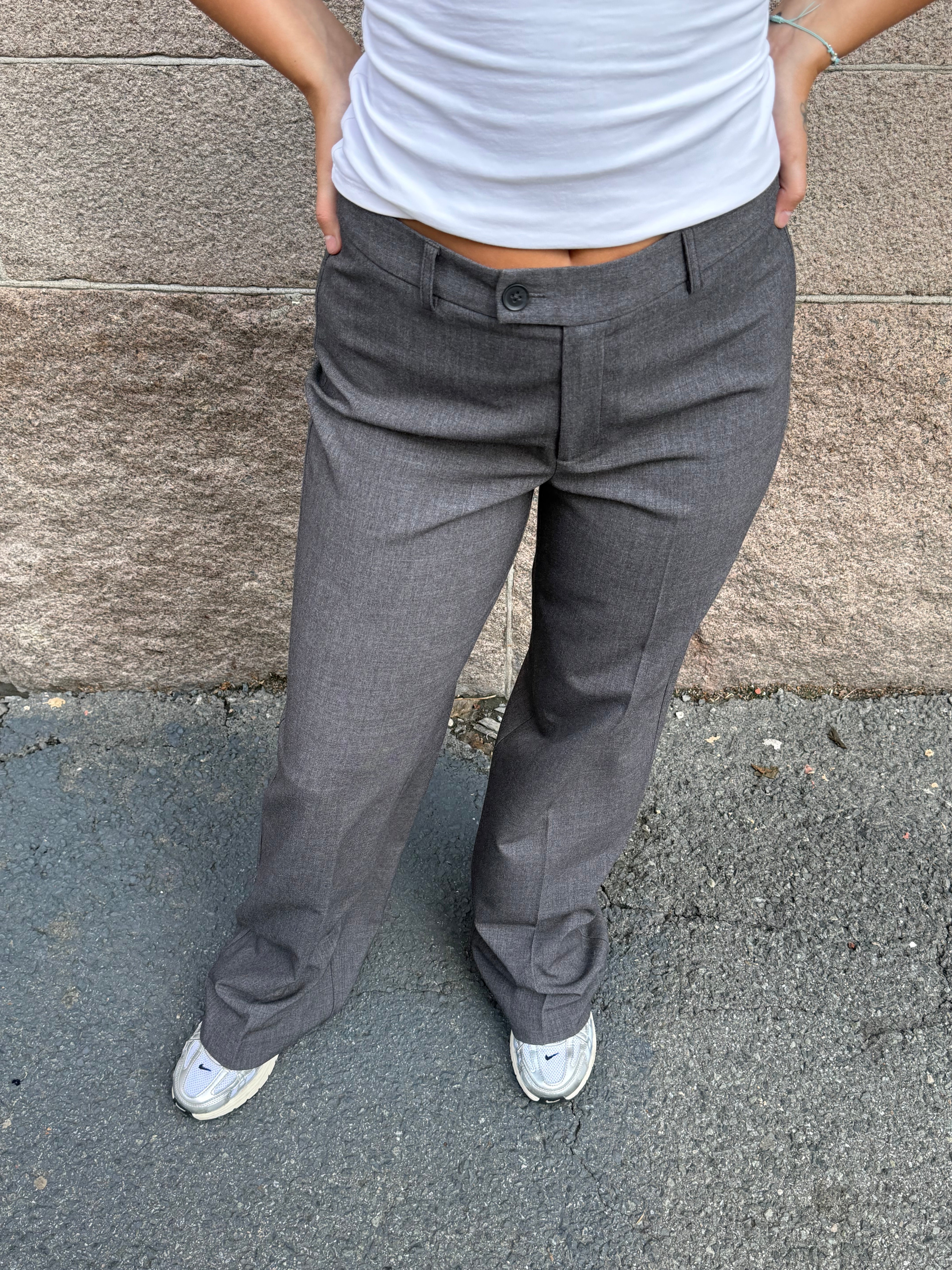 VMTEXAS Trousers - Dark Grey Melange